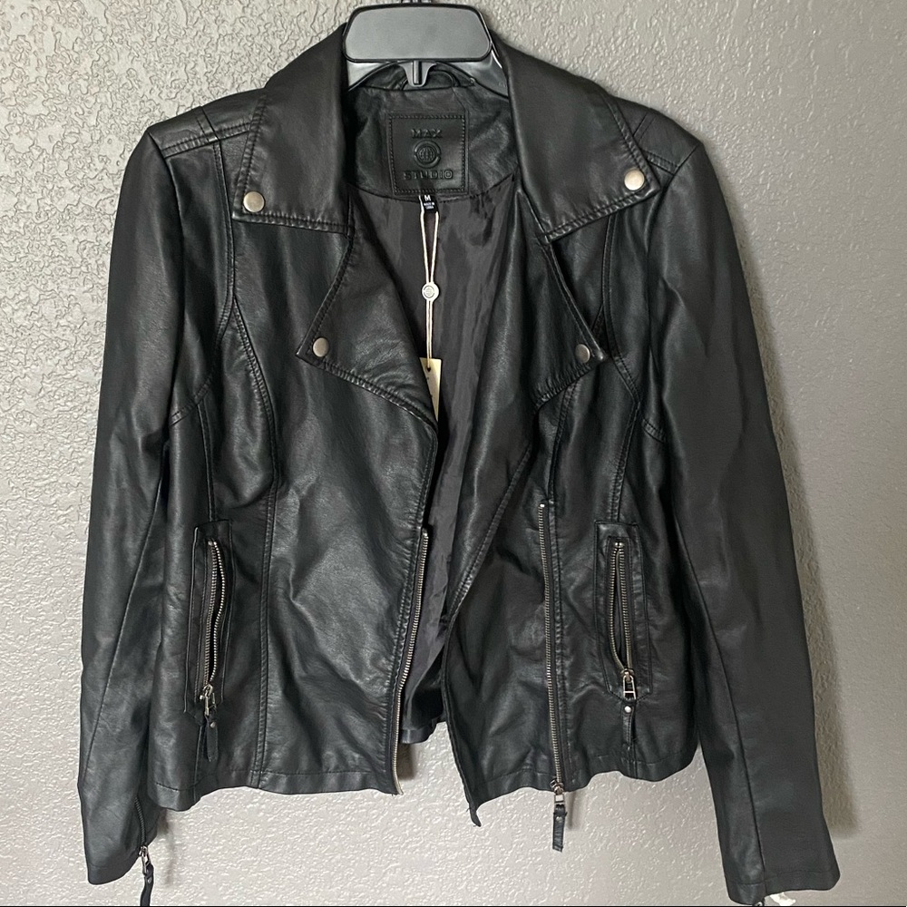 MAX STUDIO LEATHER JACKET